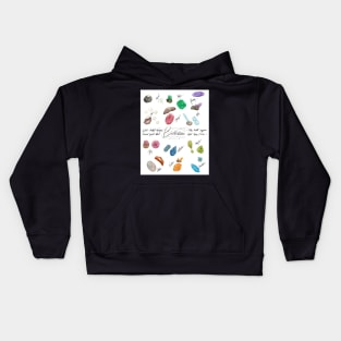 Watercolor Birthstones Kids Hoodie